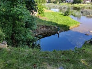 Šaltinio vanduo teka į Lėvenį