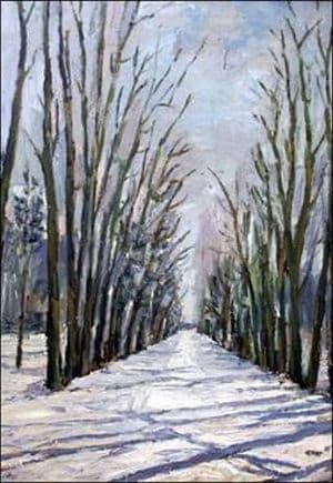K. Naruševičius. Alėja žiemą. 1983
